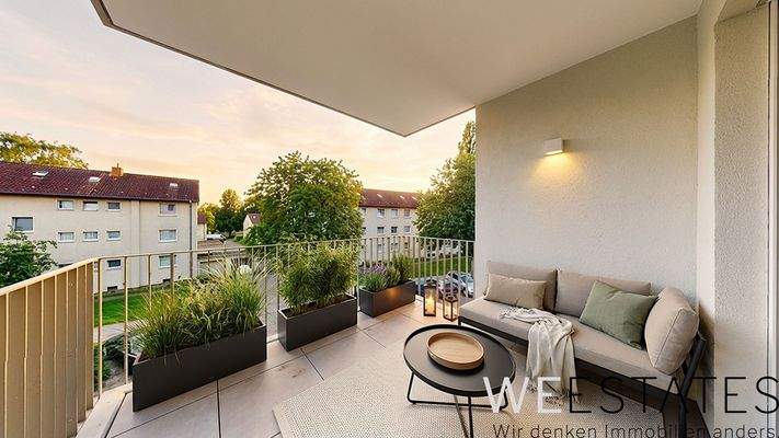 Balkon - Möblierungsbeispiel