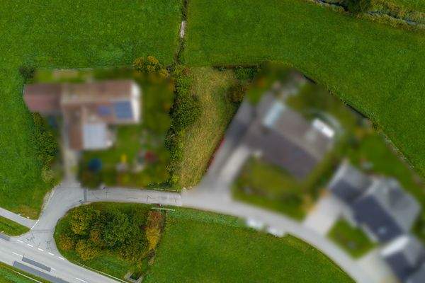 Vogelperspektive Siedlung