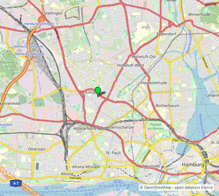 Lage in Hamburg