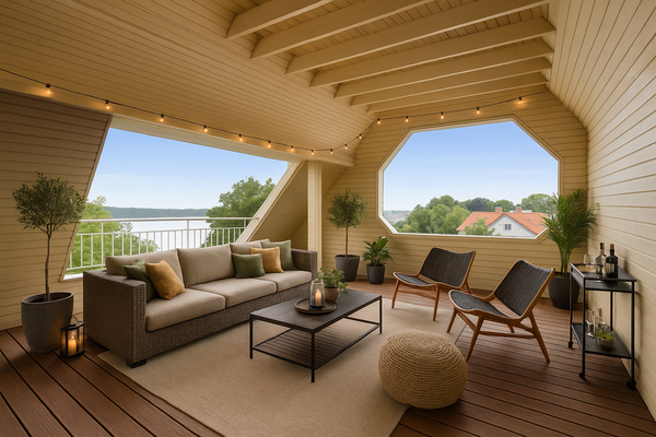 Einrichtungsvorschlag Dachterrasse