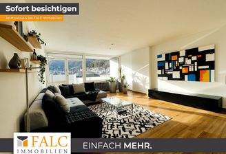 Wohn/Schlafzimmer mit Blick nach draussen - (KI generiert)