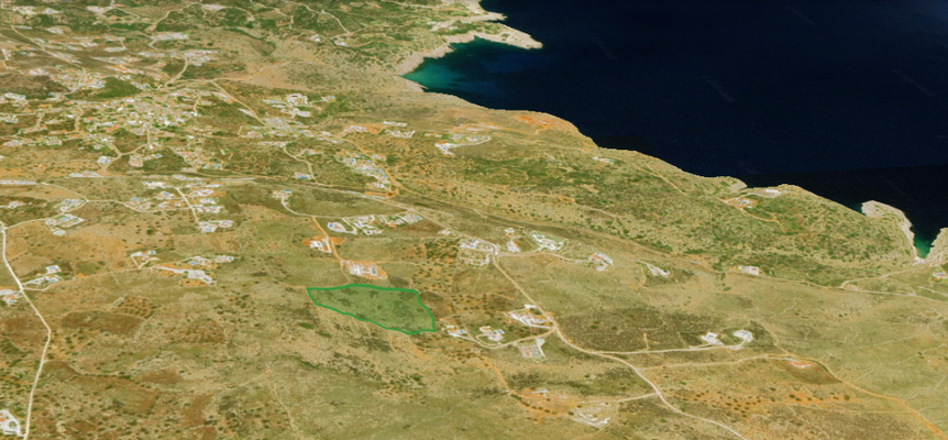 Kreta, Kokkino Chorio: Riesiges Grundstück mit Meerblick zu verkaufen