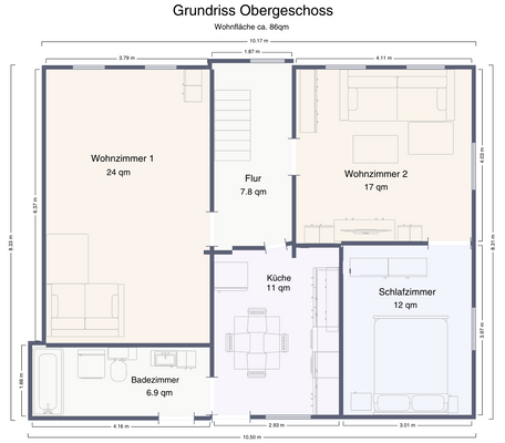 Grundriss Obergeschoss