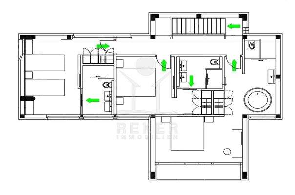 Obergeschoss-Grundriss