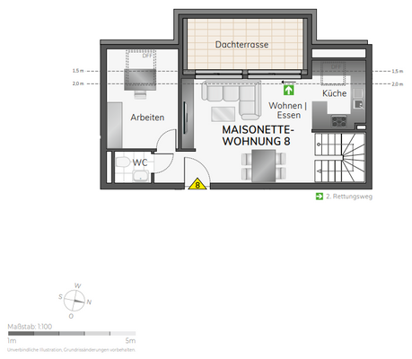 Grundriss 1. Dachgeschoss