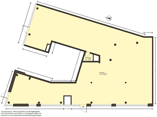 Grundriss Gastrofläche