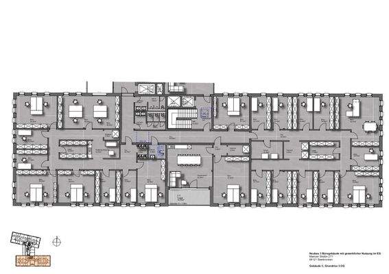 Grundriss Gebäude 3, 3 OG