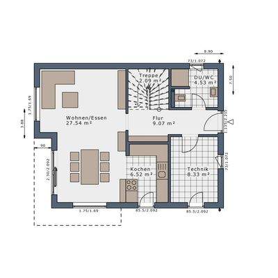 Grundriss Erdgeschoss