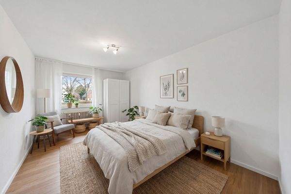 Schlafzimmer virtuell eingerichtet