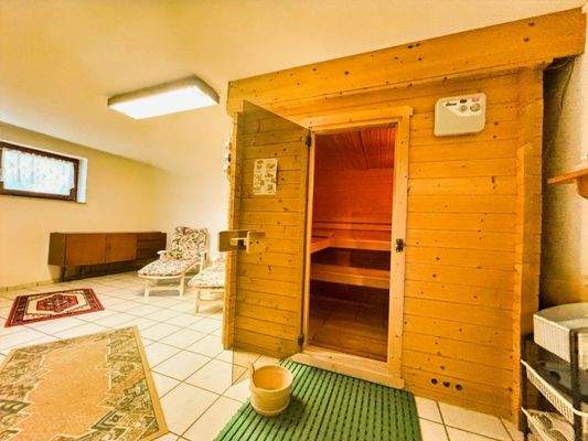 Sauna im Keller