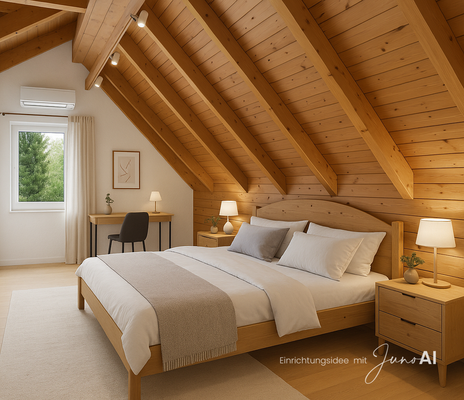 Schlafzimmer AI Staging
