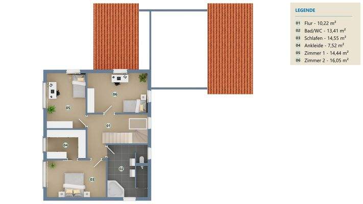 Grundriss Dachgeschoss