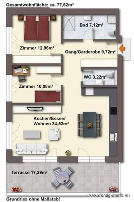 Grundriss ohne Maßstab
