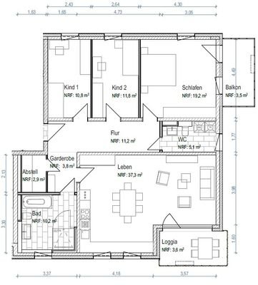 4RWE R.-Wagner-Str. 9 + 13, 3. OG, rechts