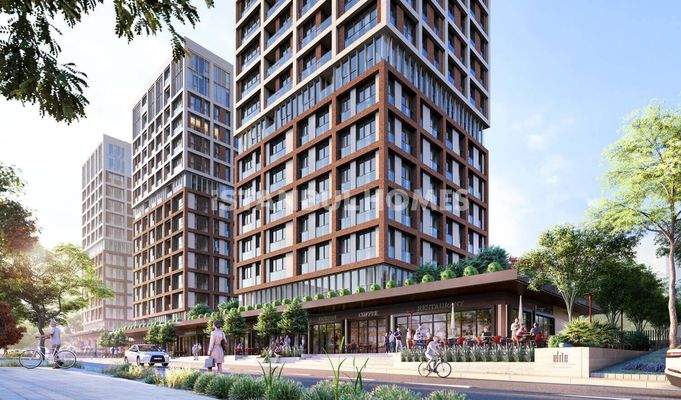 City-View Flats in a Complex with Pool in Kadikoy Istanbul