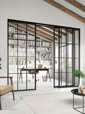 Eine Lofttüre vom Entree in die Wohnräume