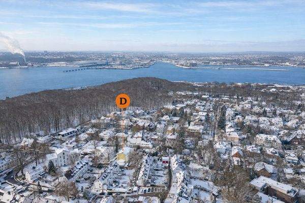 Düsternbrook aus der Luft