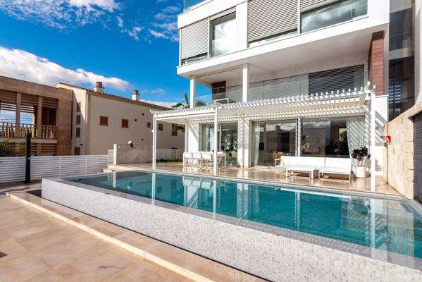 Pflegeleichter privater Patio