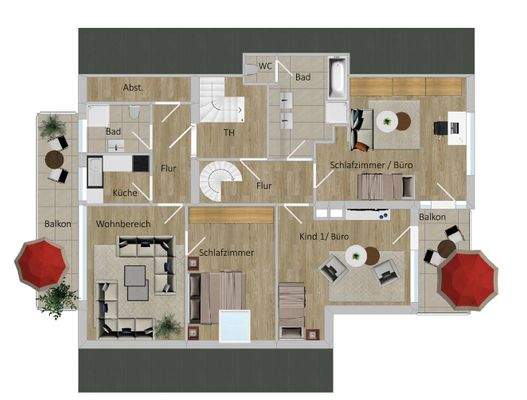2006 farbiger Grundriss Dachgeschoss