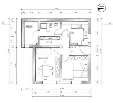 Grundriss Einliegerwohnung