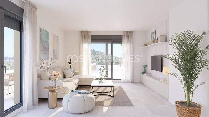 Golf Apartments in a Complex with Pool in Mijas Malaga