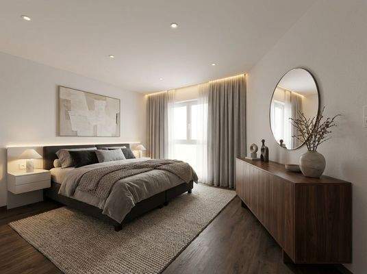 Schlafzimmer 3 KI/Homegestaged