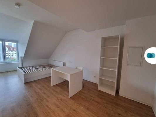 Ansicht II: Wohn- und Schlafzimmer