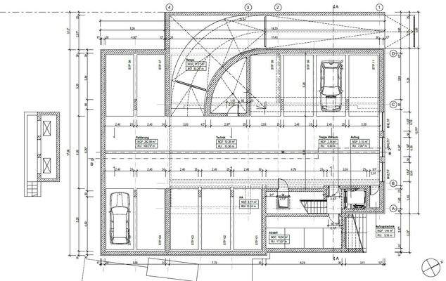 Grundriss Tiefgarage