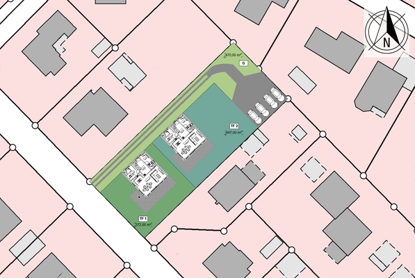 Grundstück Beispiel Projektierung