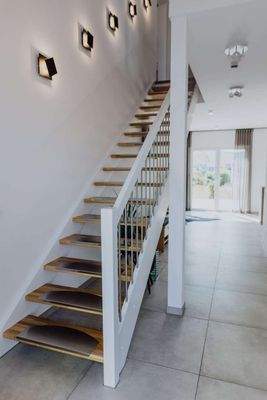 tolle gerade Treppe