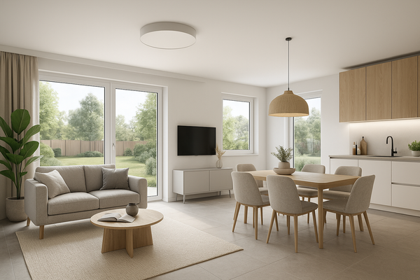 Innenvisualisierung Wohnzimmer