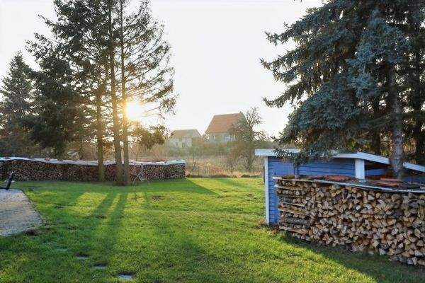 Grundstück im Spätherbst