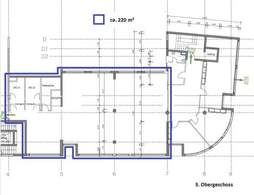 3. Obergeschoss 220 m²