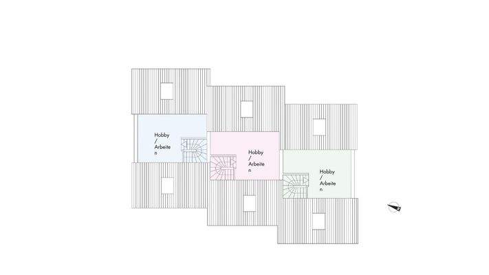 Grundriss Dachgeschoss (nicht maßstabsgetreu) 