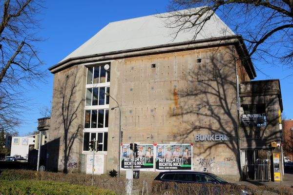 Lübeck Bunker Rückseite Stichstraße