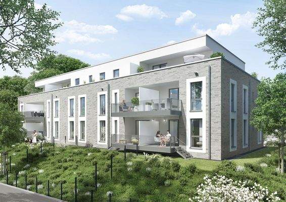 Visualisierung Außenansicht -  Parklage Venauen 