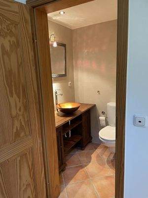 Gäste-WC mit Dusche im EG