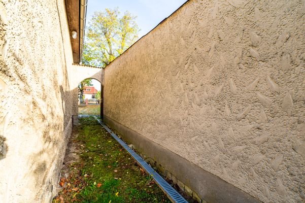 Zugang zum Hintergarten