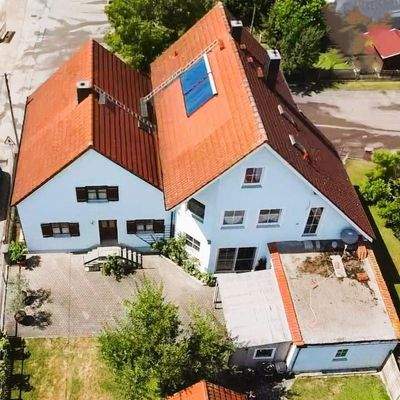 Beide Häuser - Garten - Oben