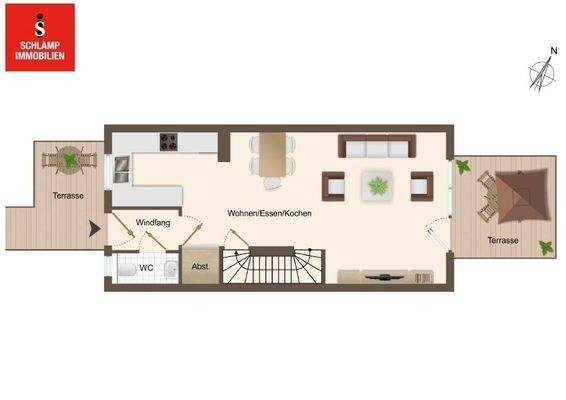 Grundriss Erdgeschoss WE4