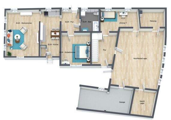 Grundriss Steinweiler EG (3D)