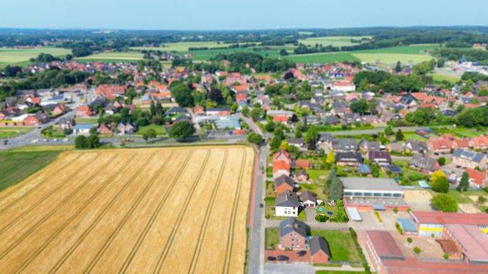 Luftaufnahme Zweifamilienhaus