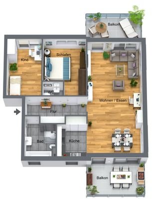 Grundriss 3D