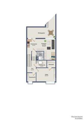 Grundriss - Einliegerwohnung