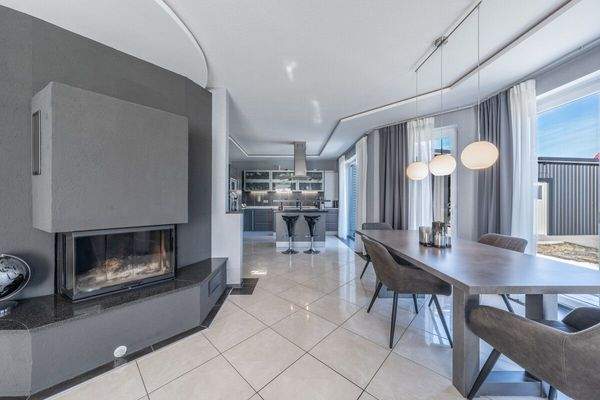 Zentral gelegen der Kamin