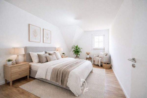 Schlafen Visualisierung möbliert