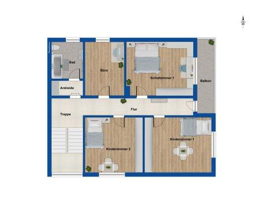 Grundriss Obergeschoss