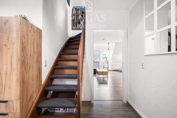 Aufgang ins Dachgeschoss