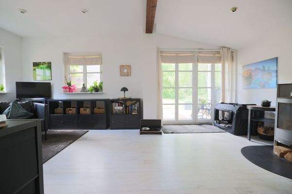 Wohnbereich mit Kaminofen