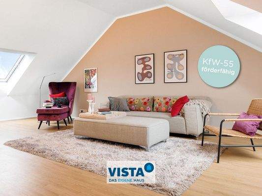 KfW55 förderfähig - Dachzimmer